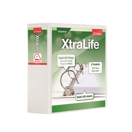 Reliure XtraLife® ClearVue® Locking Slant-D®