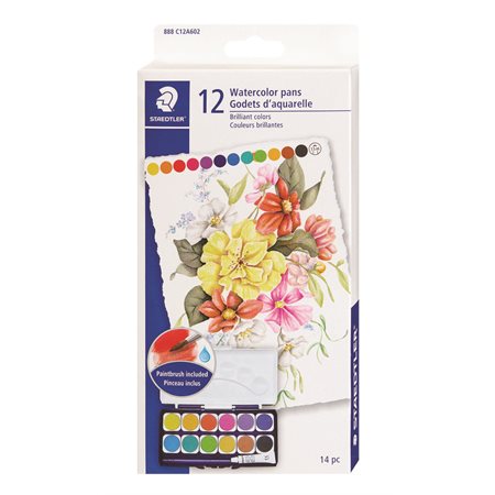Watercolour Paint Palette And Tray Set
