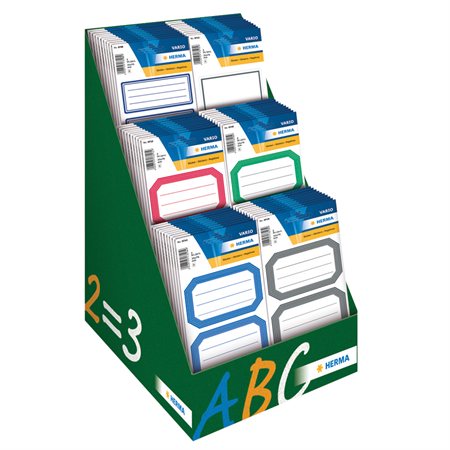 Paper School Label Display