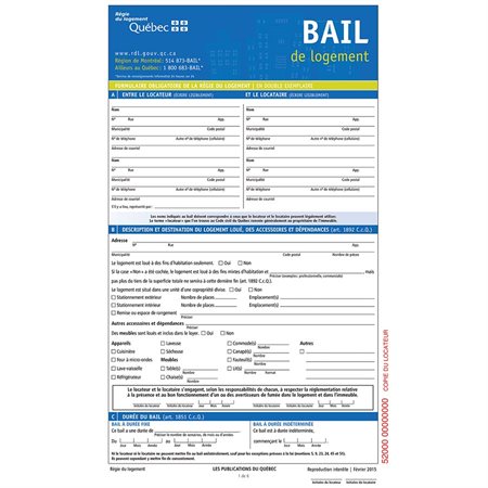 Residential Lease Form