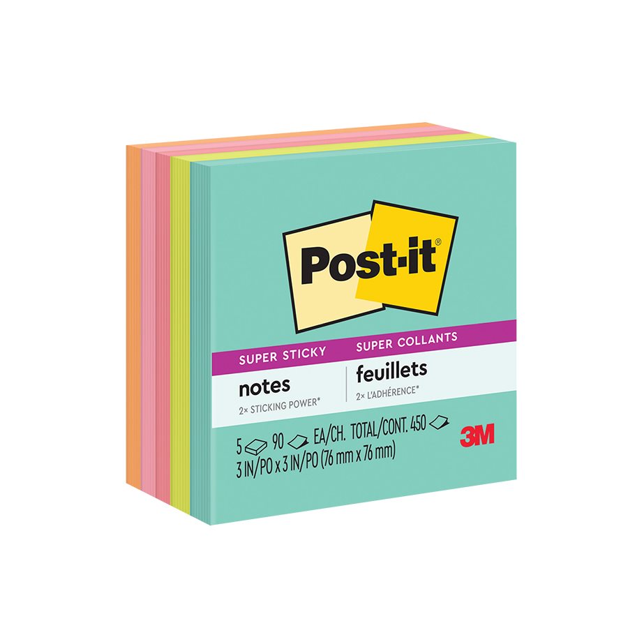 Post-it® Super Sticky Notes - Supernova Neons Collection