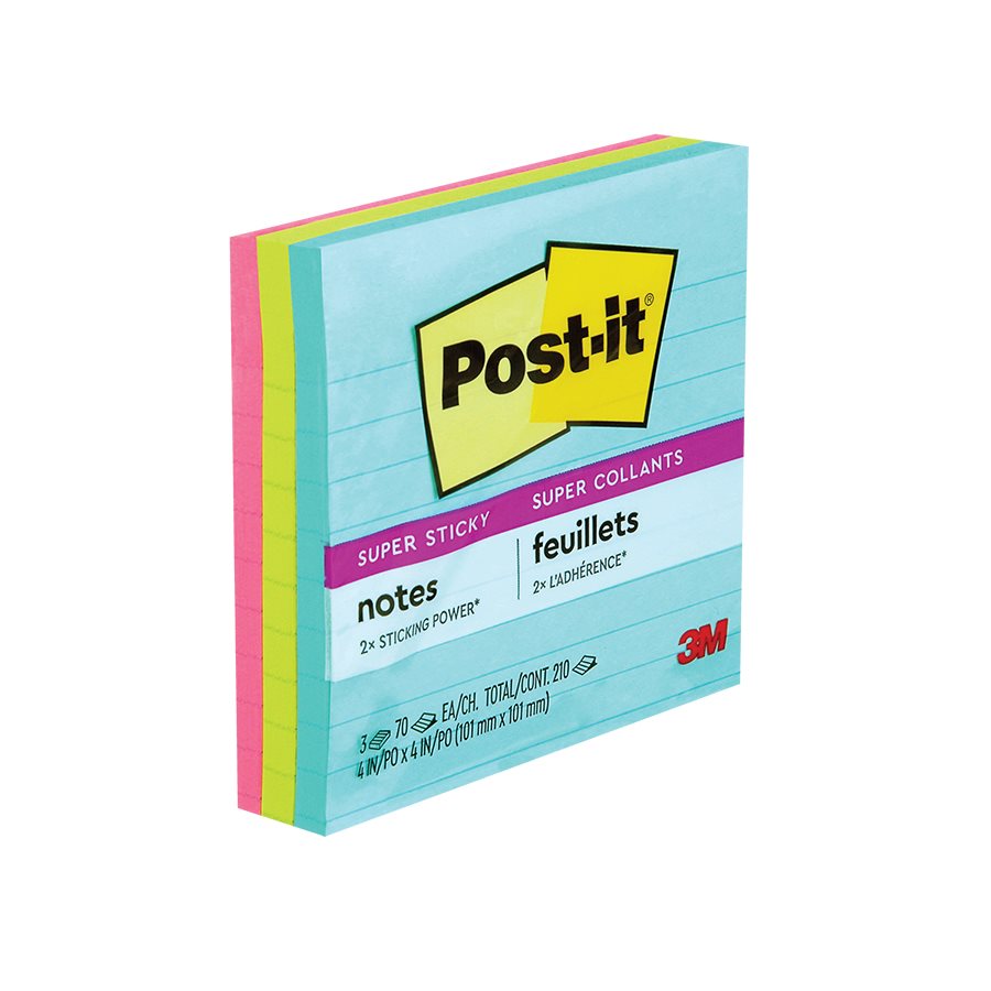 Post It® Super Sticky Notes Supernova Neons Collection 4913