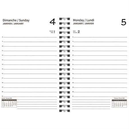 Agenda quotidien Exdi (2026)