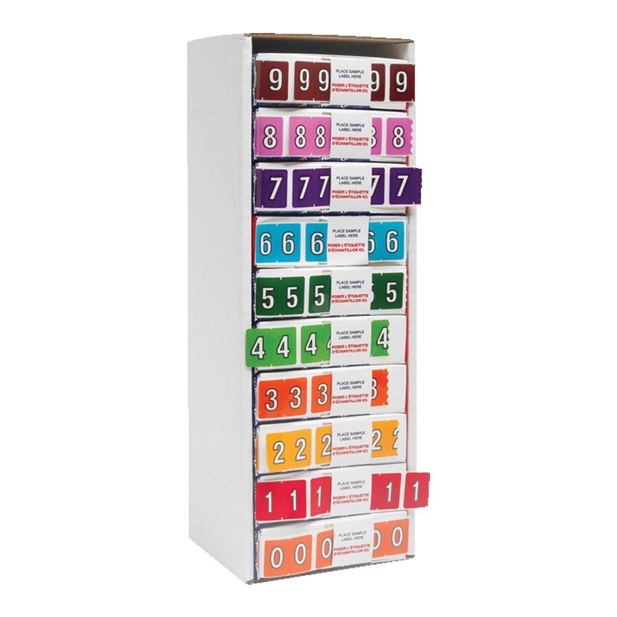 09 End Tab Filing Labels