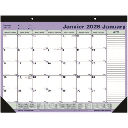 Monthly Desk Pad Calendar (2026)