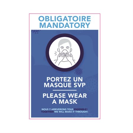 Affiche masque obligatoire