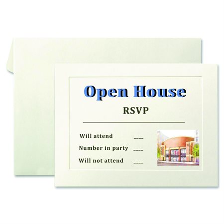 Traditional Emboss Reply Card