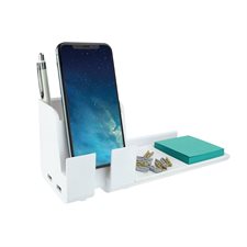 Organisateur de bureau avec support de téléphone USB