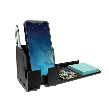 Organisateur de bureau avec support de téléphone USB