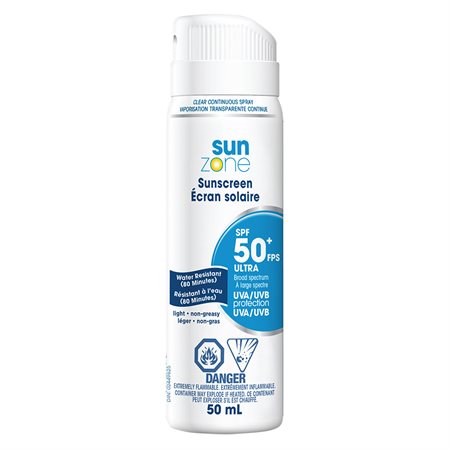 Crème solaire aérosol SPF 50+