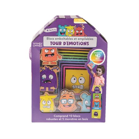 Blocs emboîtables et empilables tour d'émotions