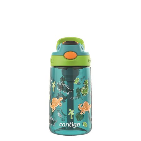 Bouteille d'eau dino avec paille 14oz
