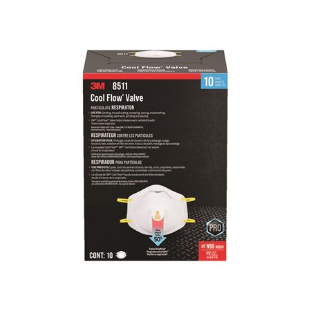Respirateur à particules avec valve Cool Flow™