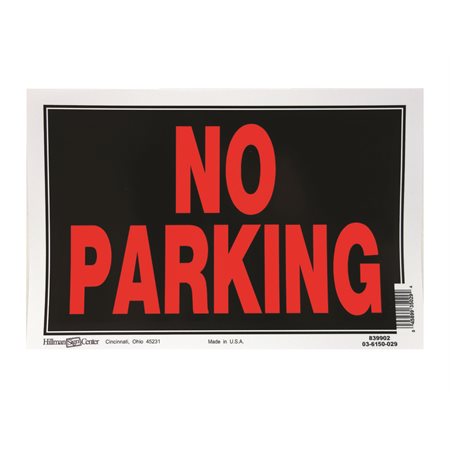 Panneau « No Parking »