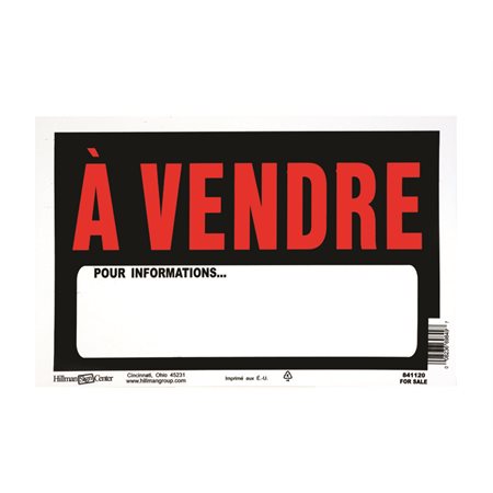 Panneau « À vendre »